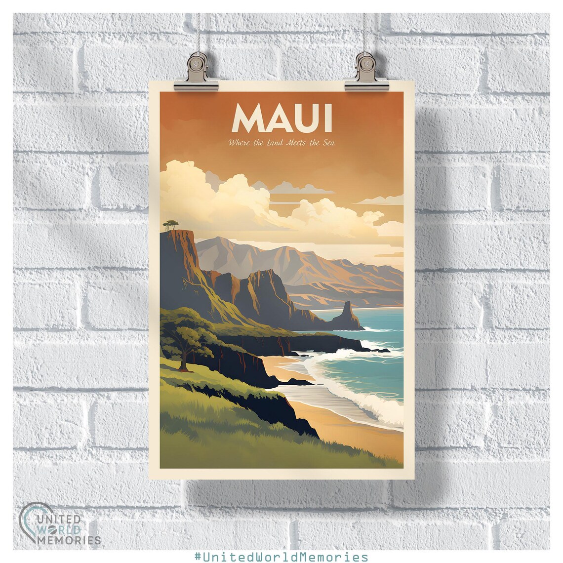 Maui Coastline Majesty Travel Poster, Hawaii - Image 5