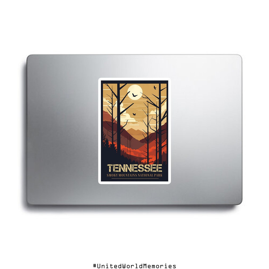 Tennessee Travel Poster Smoky Mountains National Park Poster Tennessee Vintage Poster Wall Decor Tennessee Print Tennessee Retro Poster - Image 2