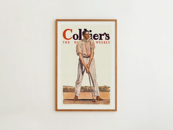 Retro Golf Print, Vintage Golfing Wall Art