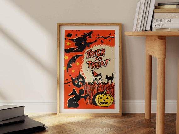 Spooky Halloween Trick Or Treat Poster