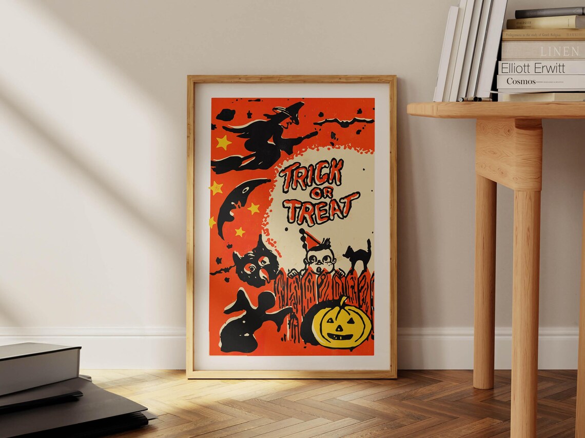 Spooky Halloween Trick Or Treat Poster