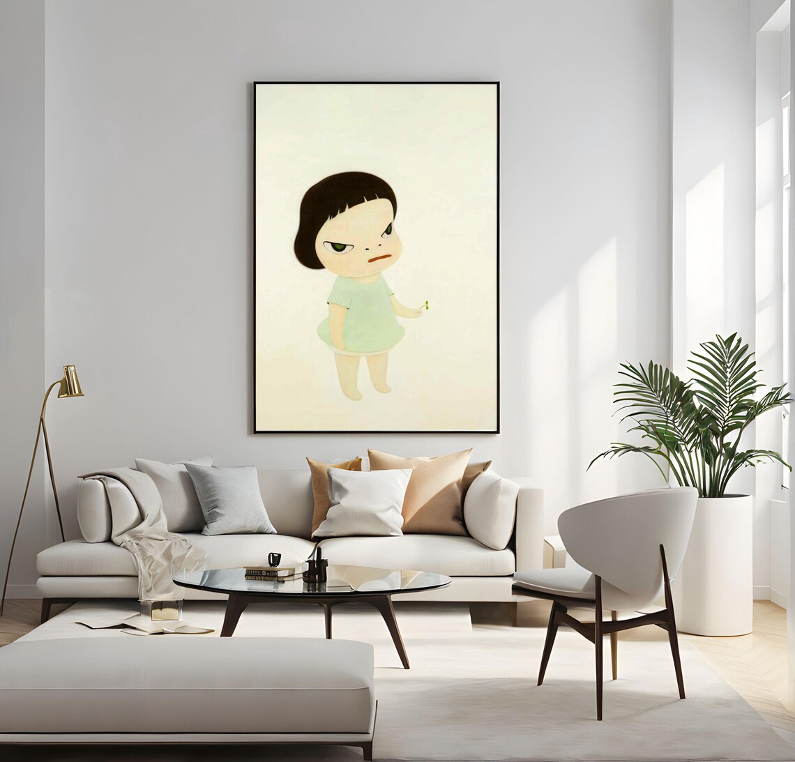 Yoshitomo Nara The Little Ambassador 2000 Green Eyed Girl Poster - Image 5