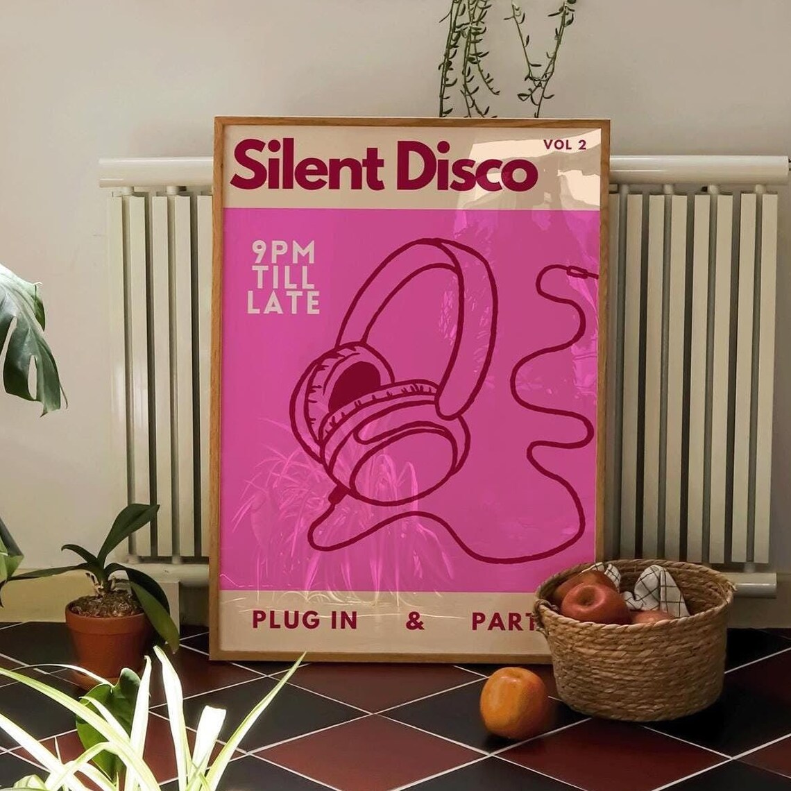 Silent Disco Travel Poster