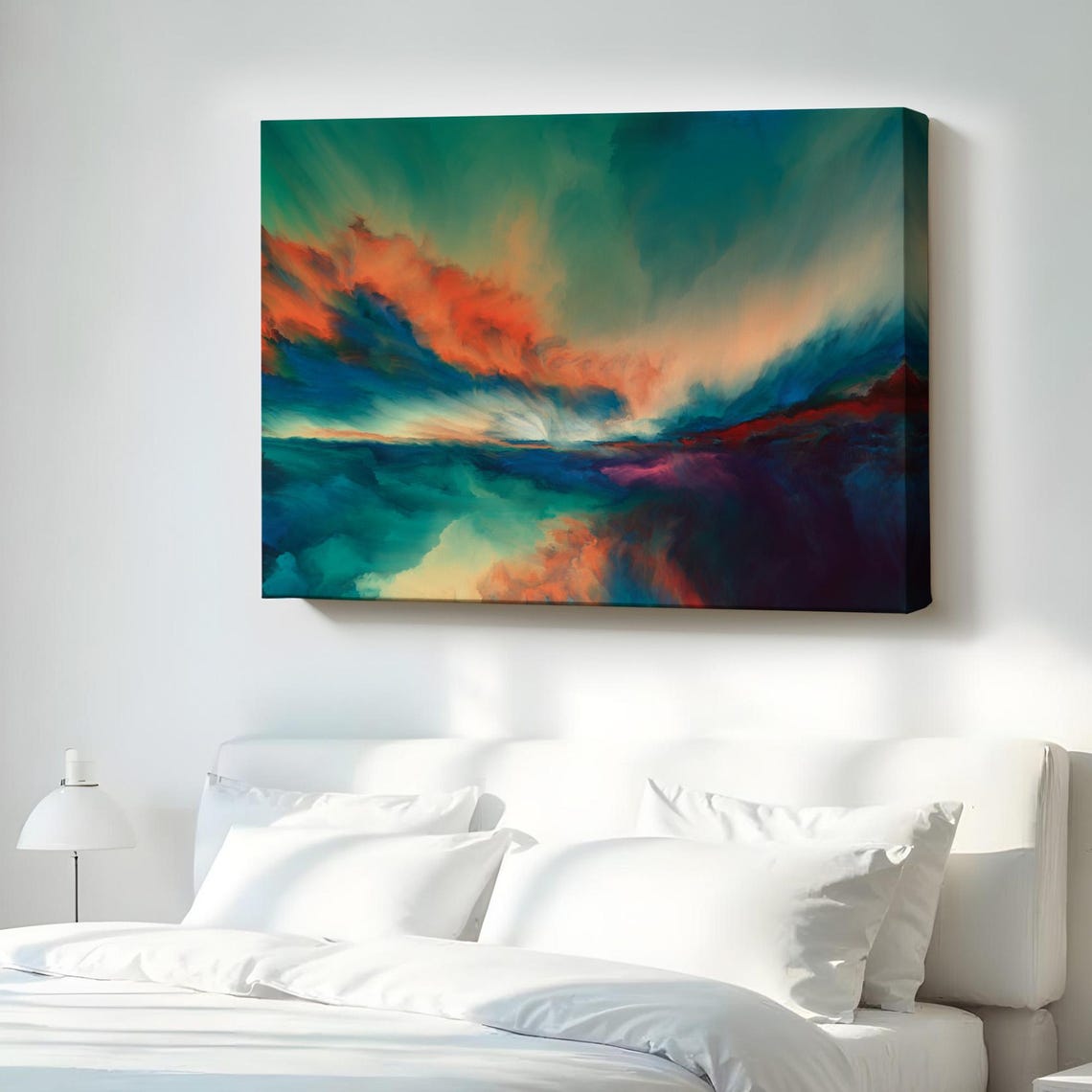 Sunset Decorative Canvas Wall Art Abstract Modern Decor Large Print