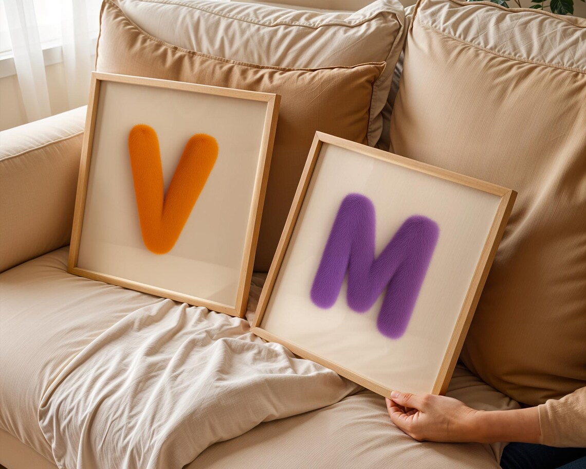 Custom Letter Wall Art, Modern Typography Poster - Image 5
