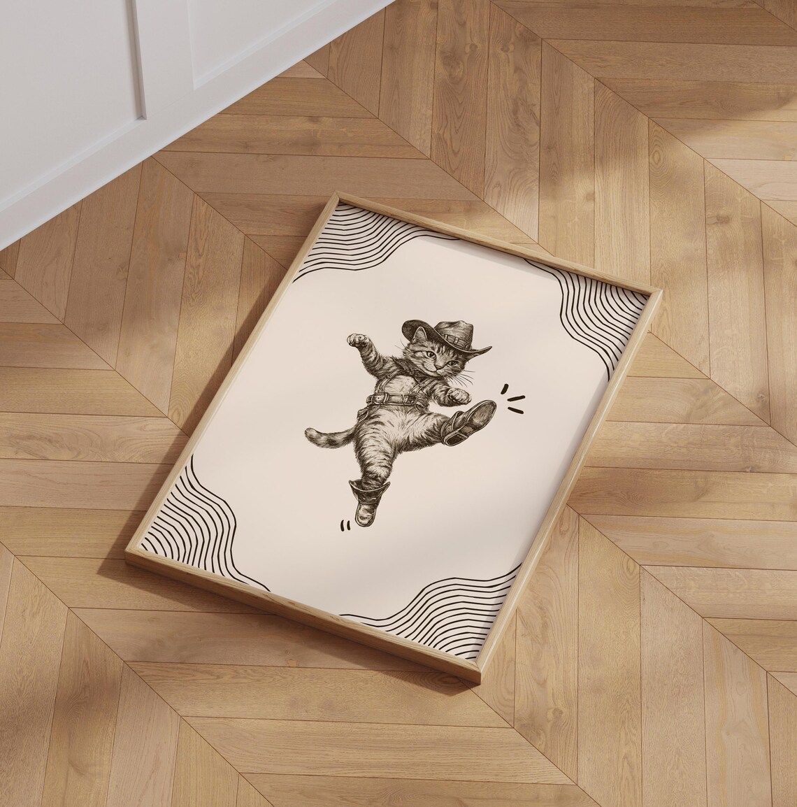 Cowboy Cat Print, Funny Poster Print - Image 6