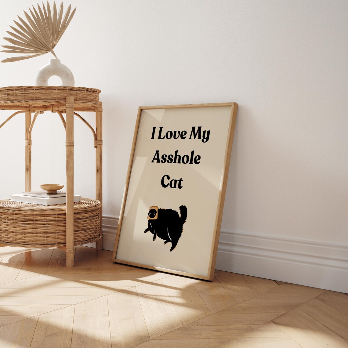 I Love My Cat, Funny Cat Mom Poster - Image 2