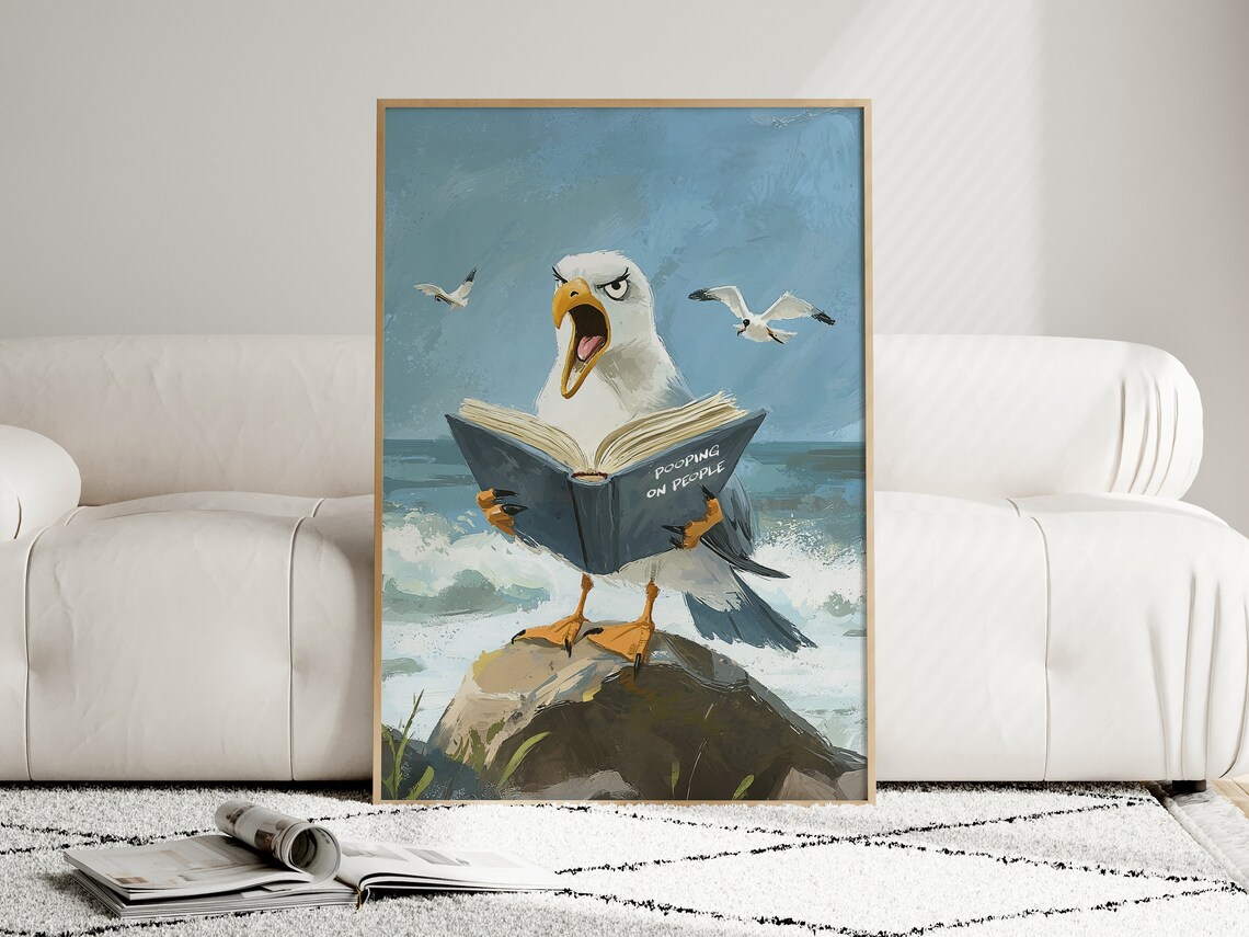 Cute Bird Funny Toilet Bathroom Humor Sign - Image 4