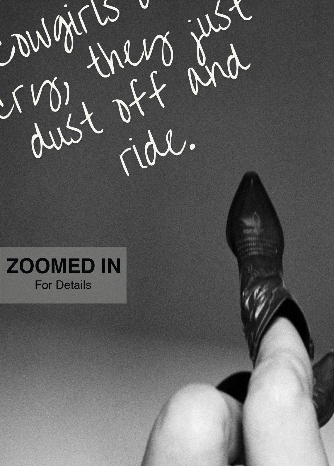 Cowgirl Boots, Retro Western Poster Print - Image 5