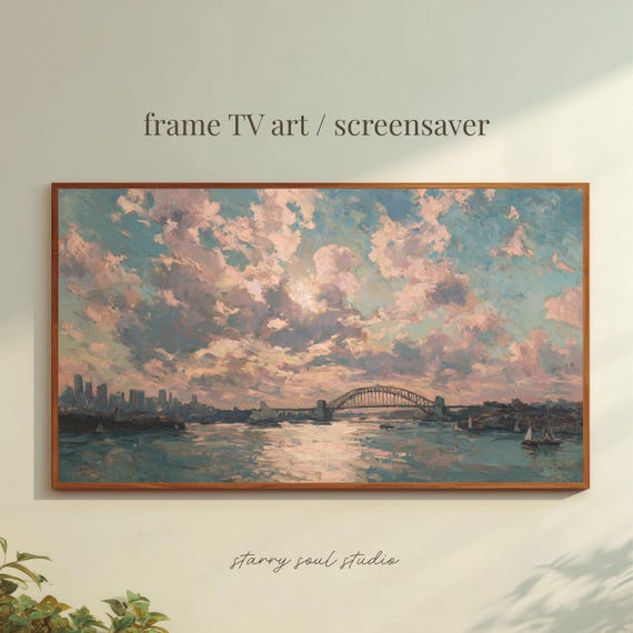 Sydney Harbor Impressionistic Oil Painting