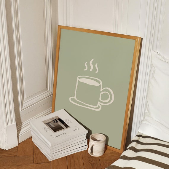 Kitchen Wall Art Coffee Bar Art Prints Kitchen Prints Trendy Poster Coffee Print Coffee Wall Art