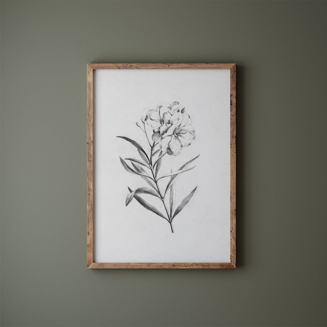 Floral Sketch Vintage Botanical Illustration Art Print - Image 3