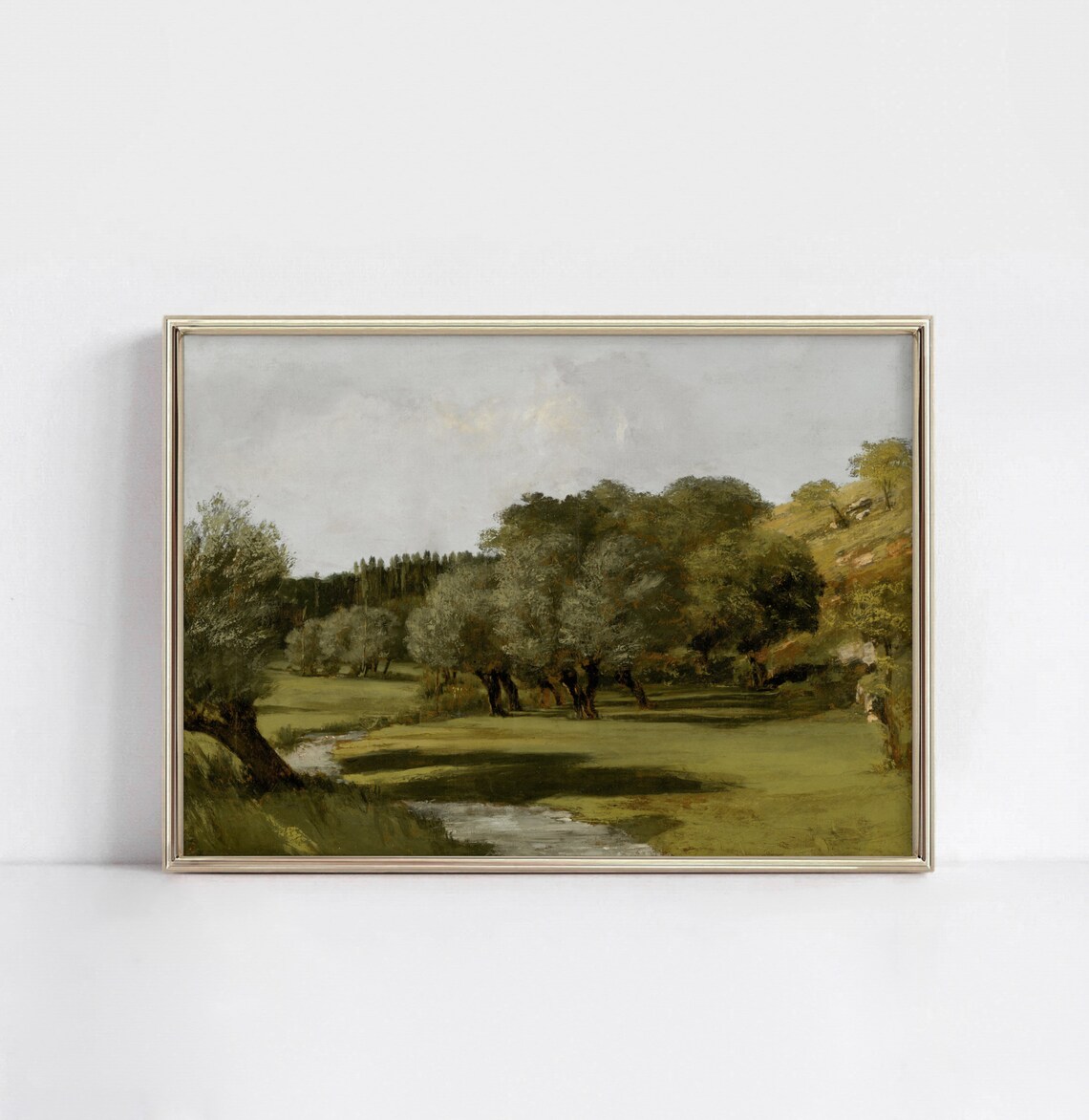 Parisian Park Vintage French Country Art Print - Image 3
