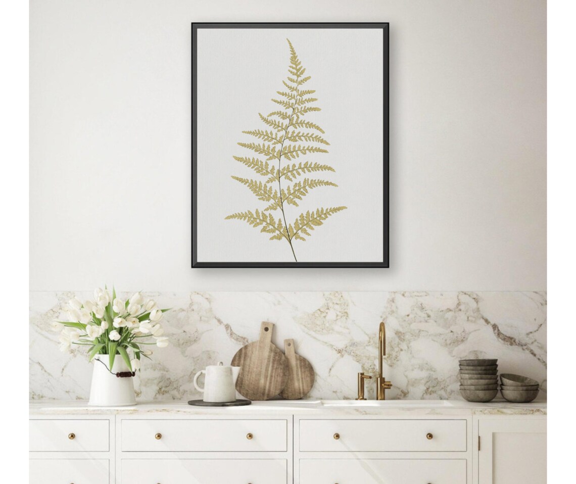 Fern Frond Vintage Botanical Art Print, Minimal Plant - Image 4