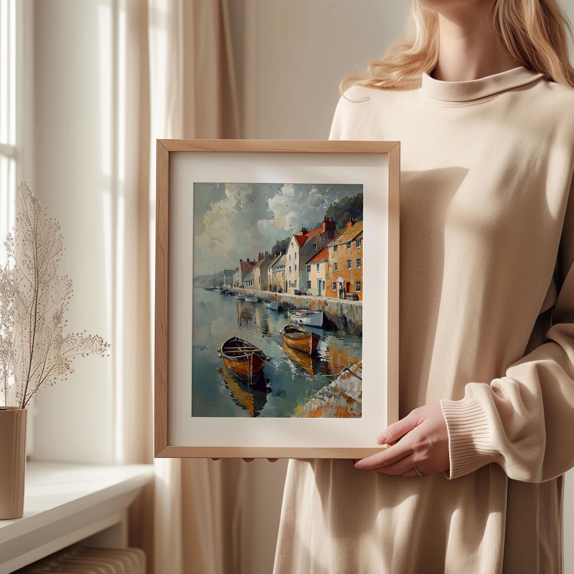 Padstow Watercolor Painting Cornwall Art Print - Image 2