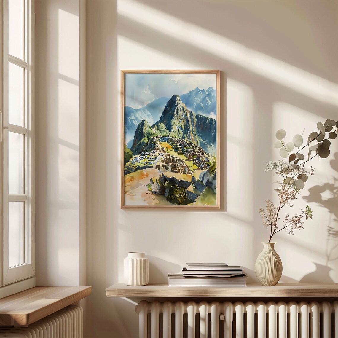 Machu Picchu Watercolor Travel Poster, Peru Print - Image 4