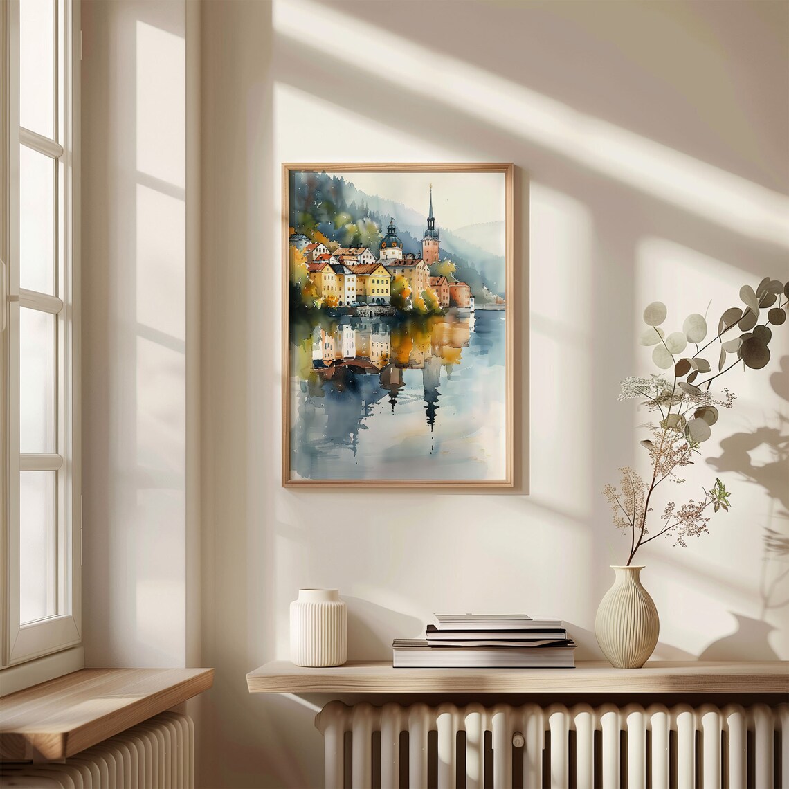 Sweden Watercolor Travel Poster, Scandinavian Wall Art - Image 4