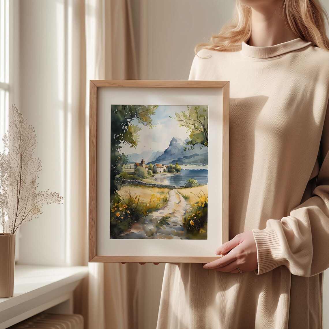 Ireland Watercolor Painting, Cliffs Of Moher Art Print - Image 2