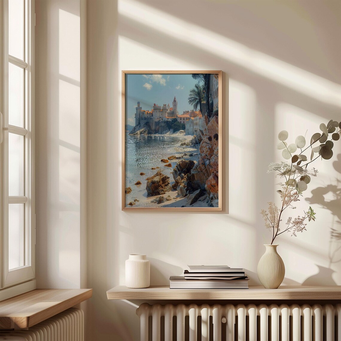 Watercolor Painting Coastal Beach Print France Wall Art Europe Travel Poster Housewarming Gift Birthday Gift C30 573 - Image 4