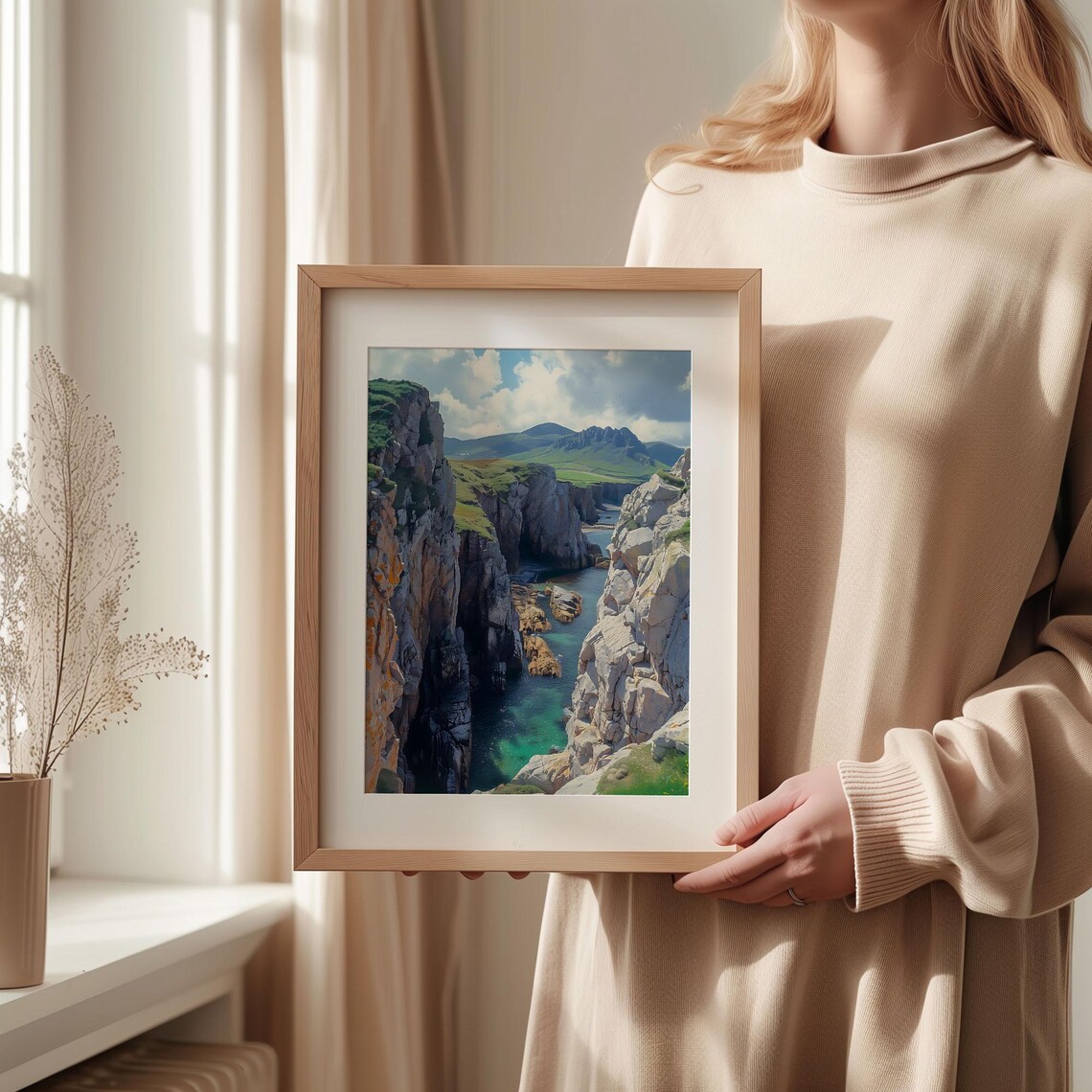 Pembrokeshire Watercolor Landscape Art Print - Image 2