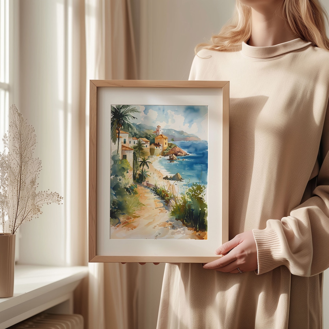 San Juan Watercolor Painting, Puerto Rico Travel Poster - Image 2