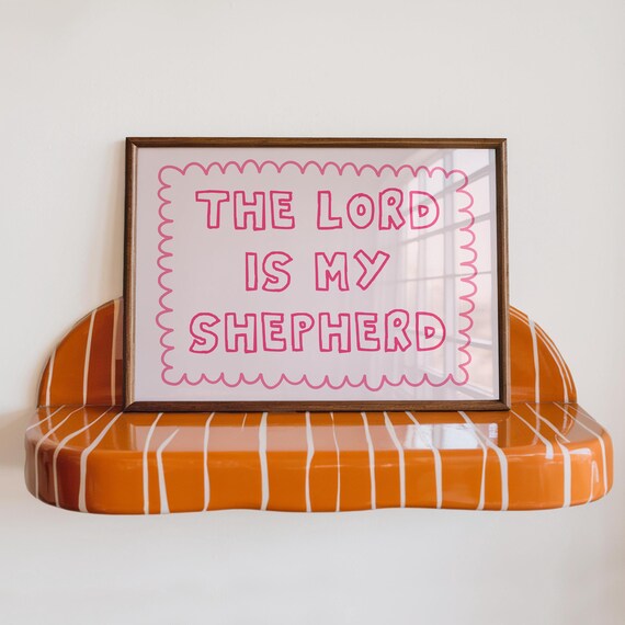 Modern Pink Bible Verse Wall Art Christian Kids Room Decor