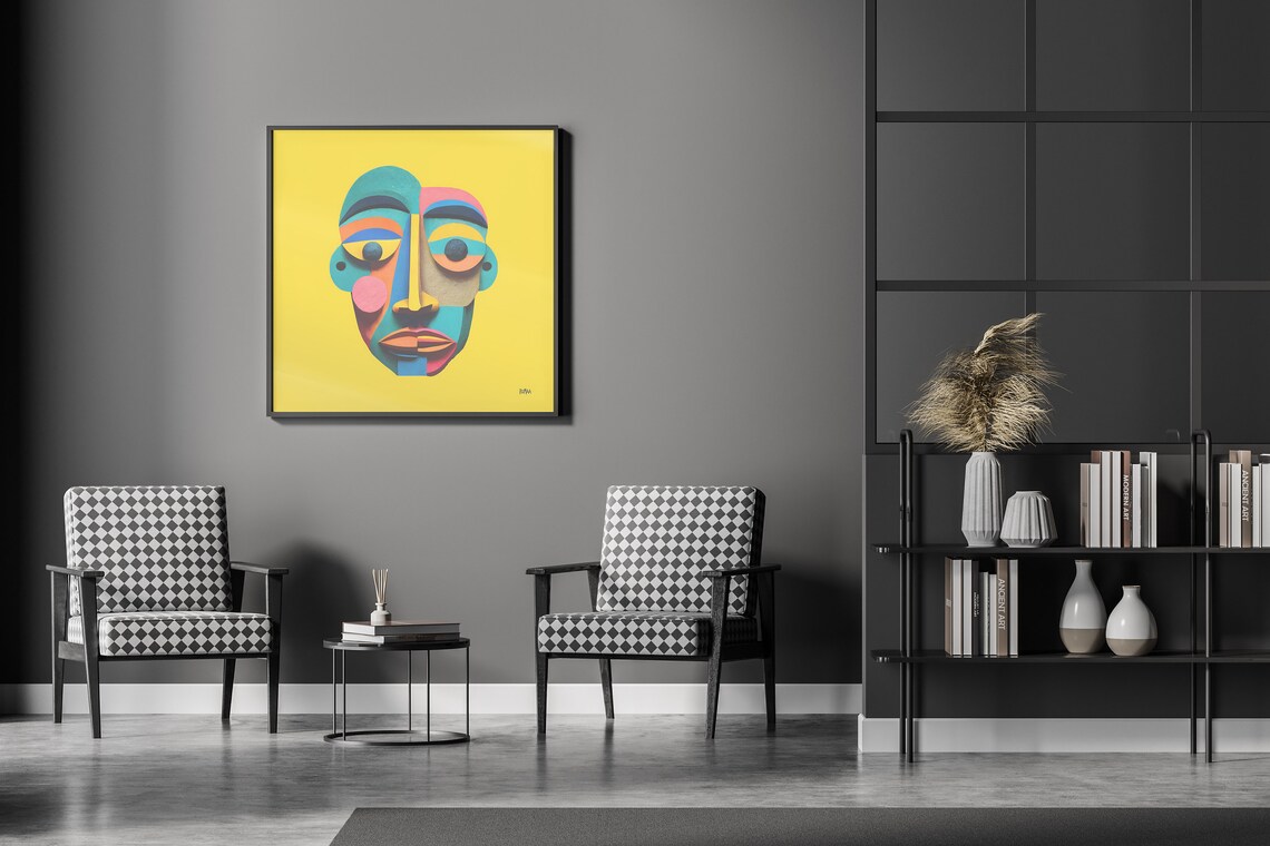 Picasso Portrait Abstract Face Modern Cubism Art Print - Image 7