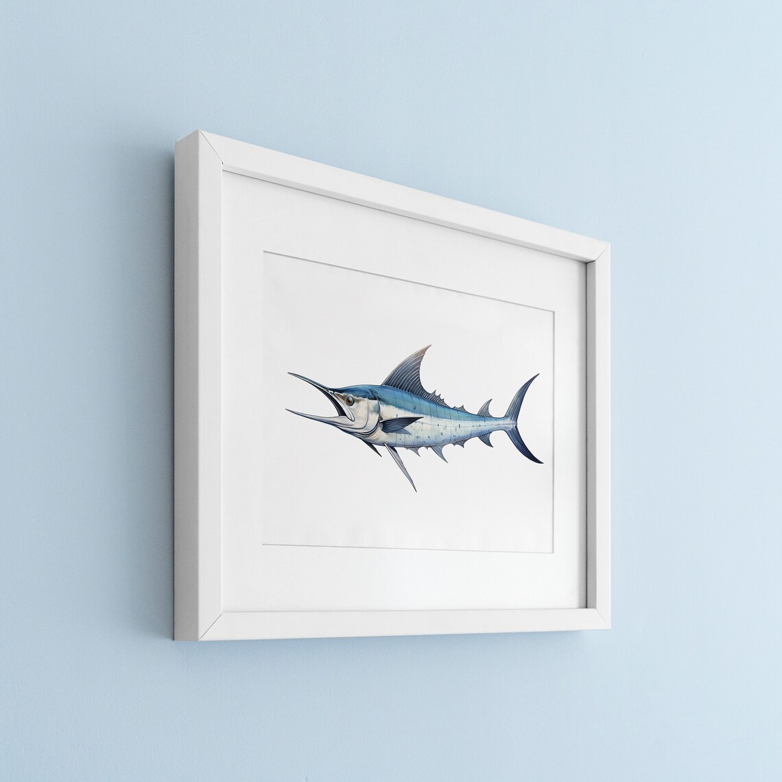 Swordfish Vintage Illustration Art Print - Image 2