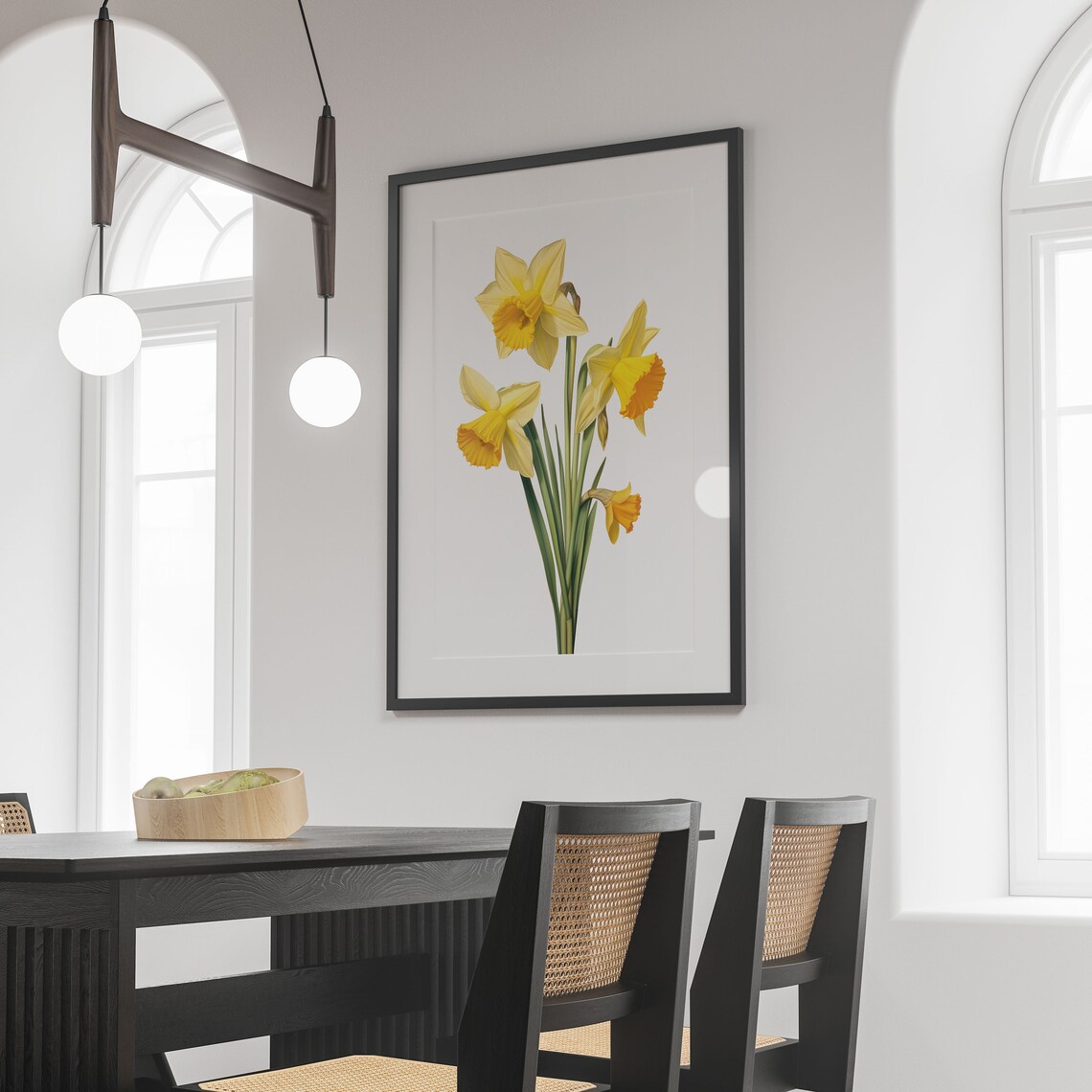 Vintage Daffodil Botanical Art Print, Flower - Image 3