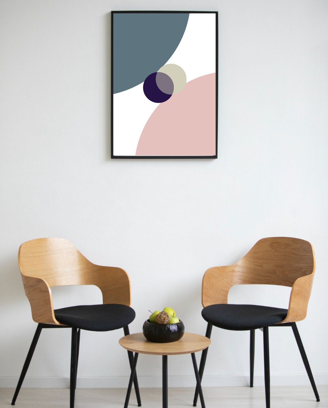 Mid Century Modern Geometric Abstract Shapes - Image 3