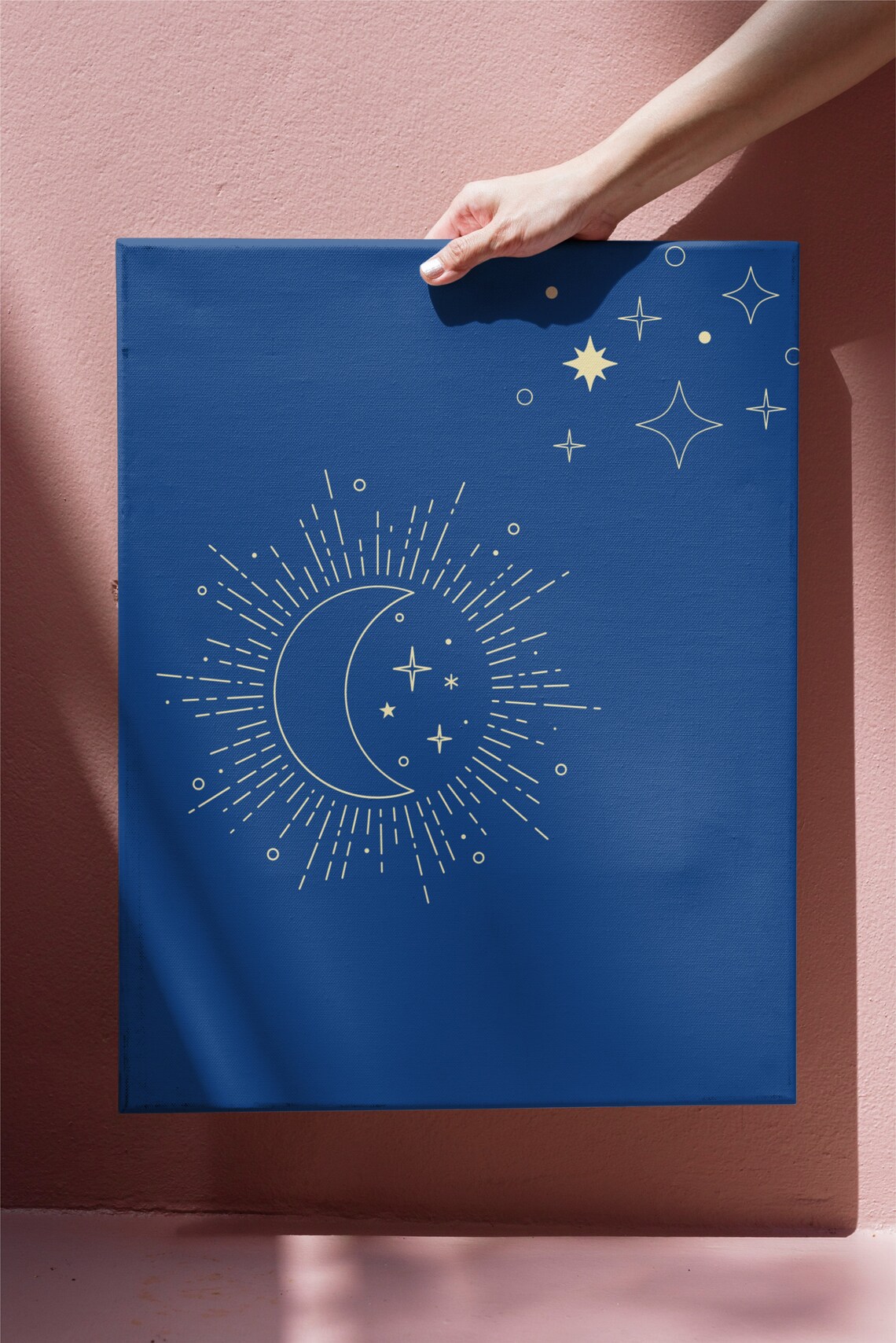 Mid Century Modern Boho Sun Moon Art Print - Image 2