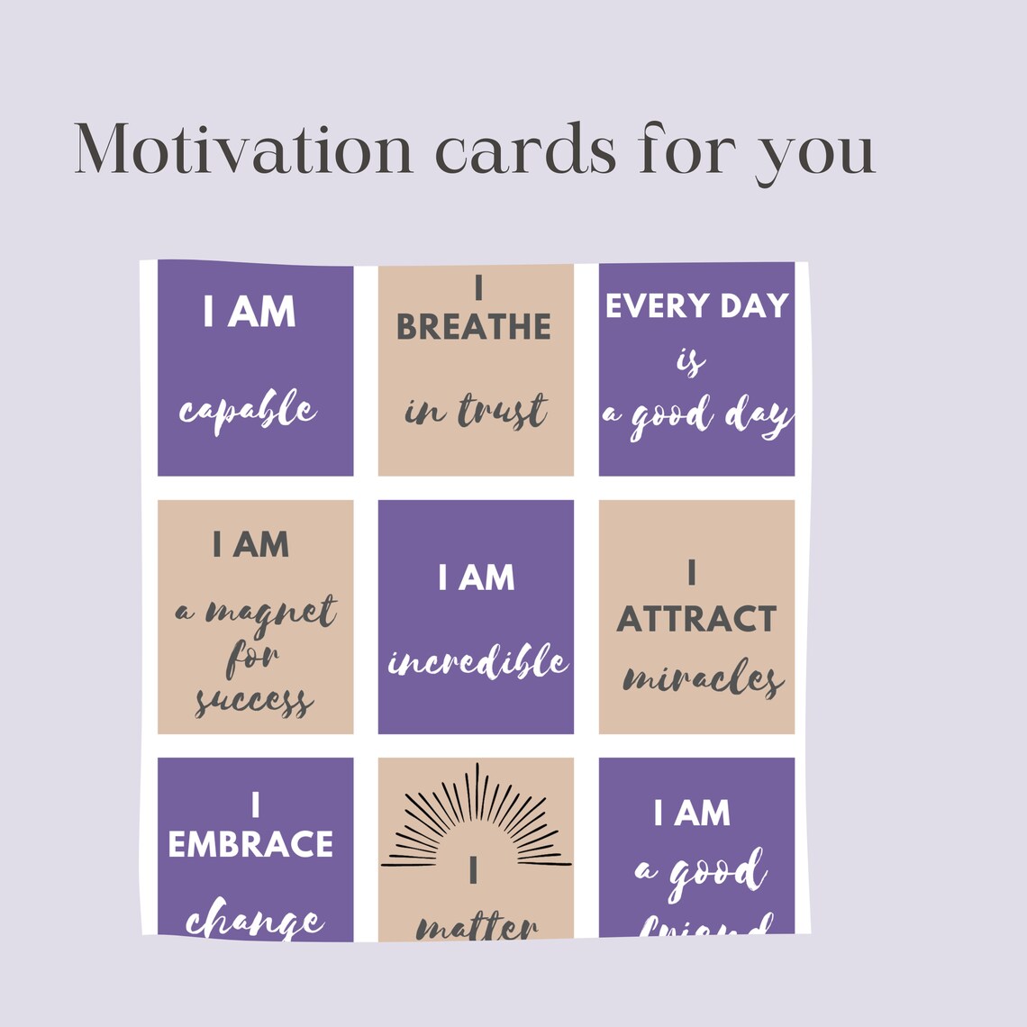 Positive Affirmation Cards, Motivation and Inspiration Deck - Image 3