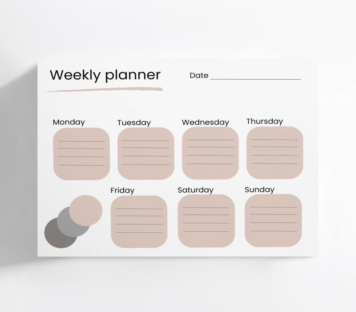 Weekly Planner To Do List