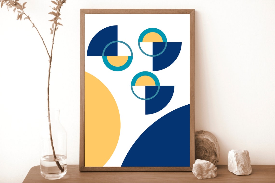 Geometric Abstract Minimalist Art Print - Image 2