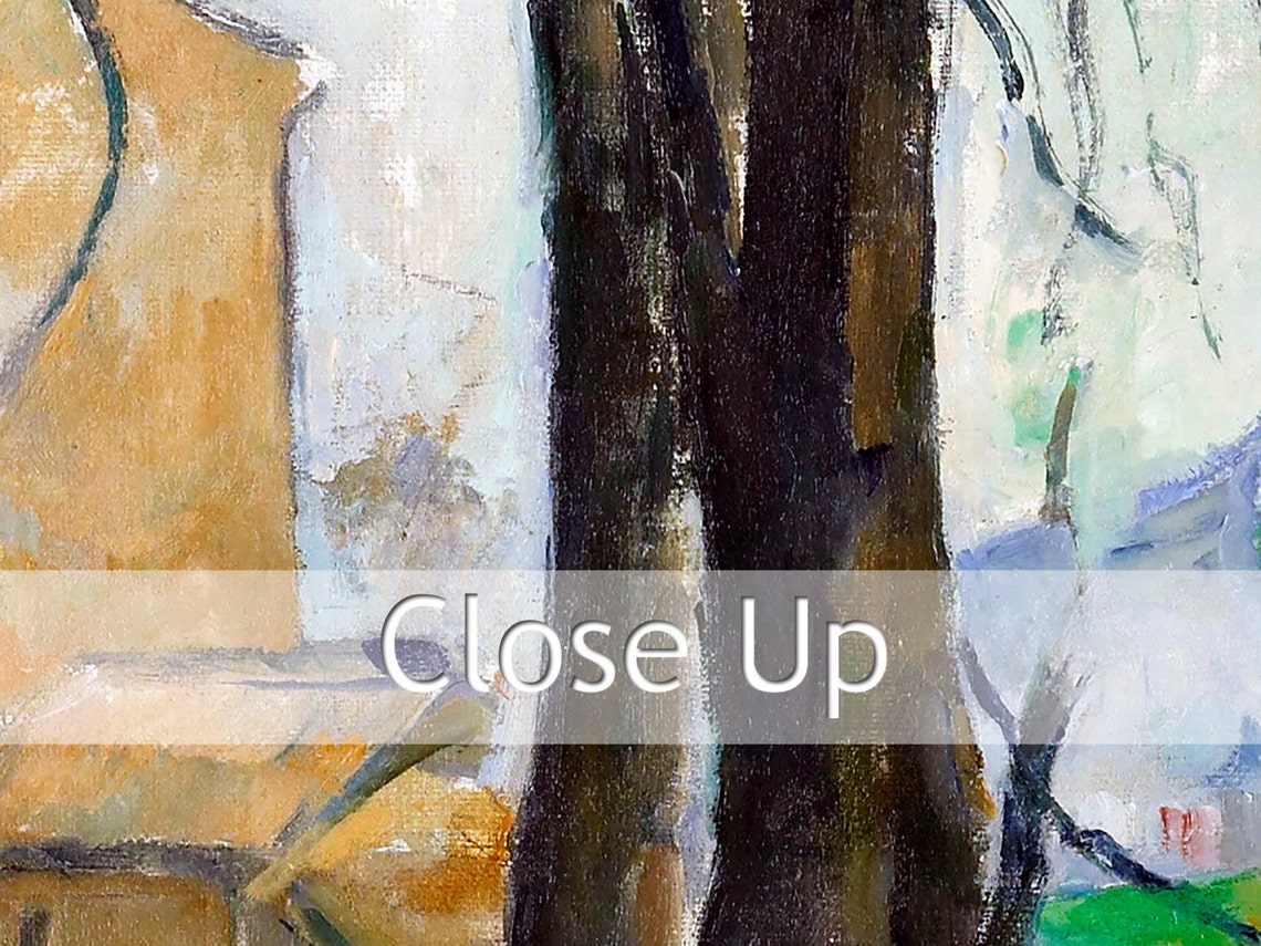 Paul Cezanne Chestnut Trees at Jas de Bouffan Winter Orchard Poster - Image 2