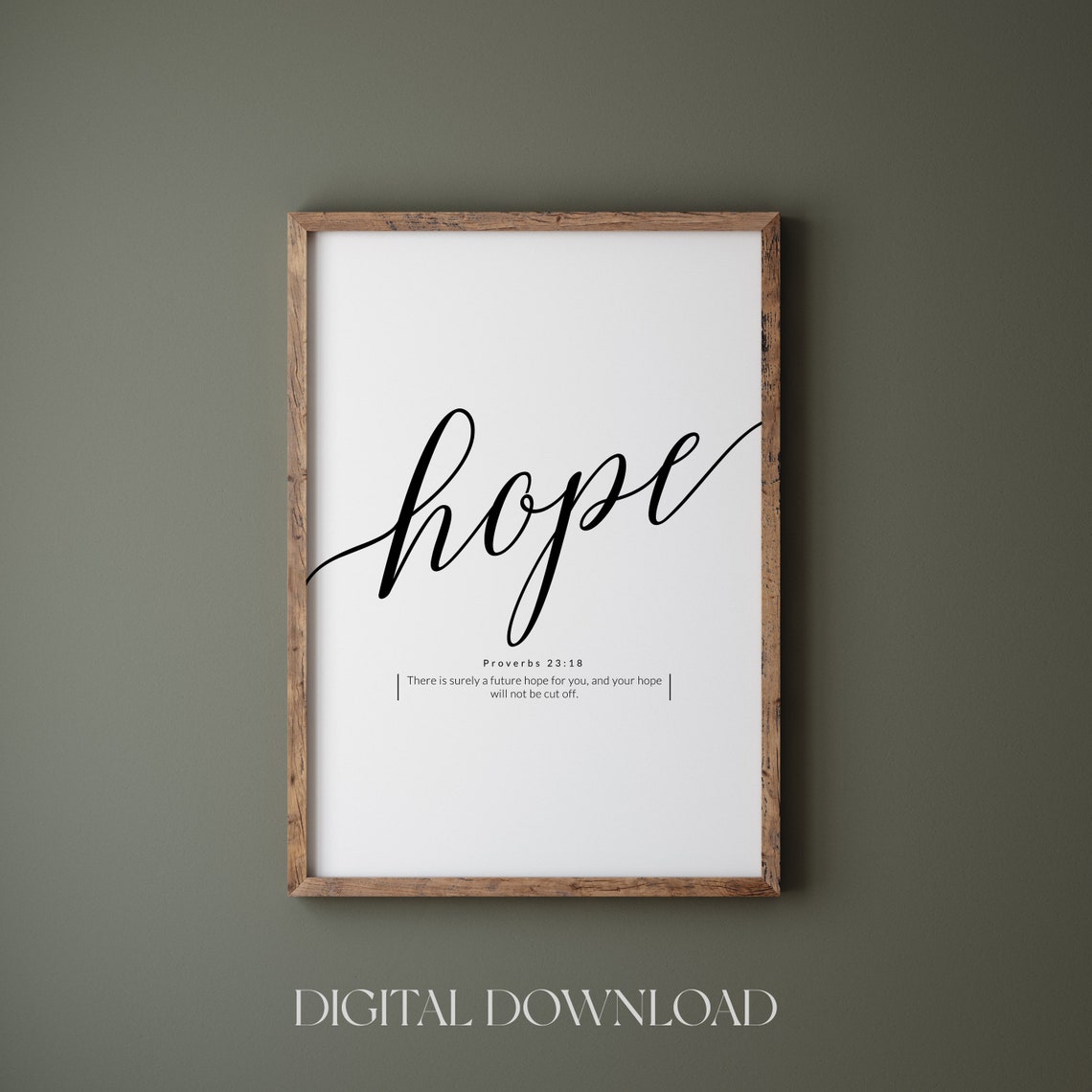 Hope Scripture Verse Print From the Faith Hope Love Trio Set - Image 4