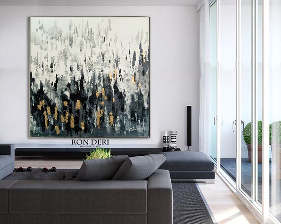 Landscape Painting Original Art Acrylic Painting Abstract Art Forest Painting Inspirational Wall Art Abstract Wall Art Handmade Art