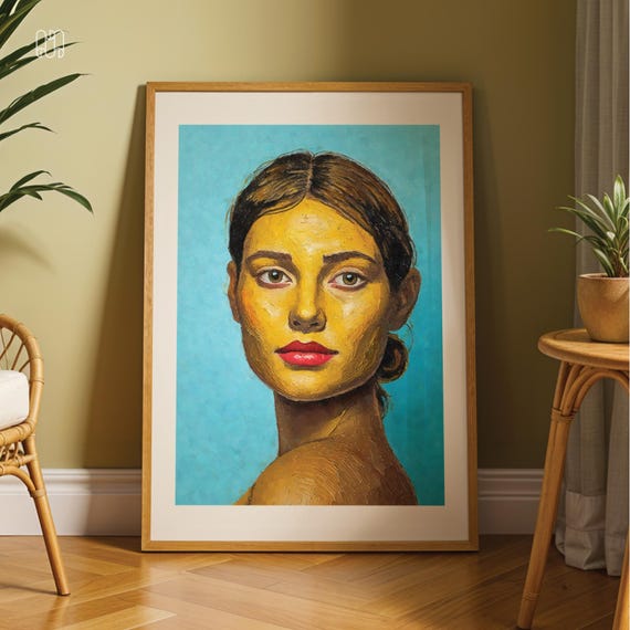 Golden Poise Minimal Wall Decor Art Poster