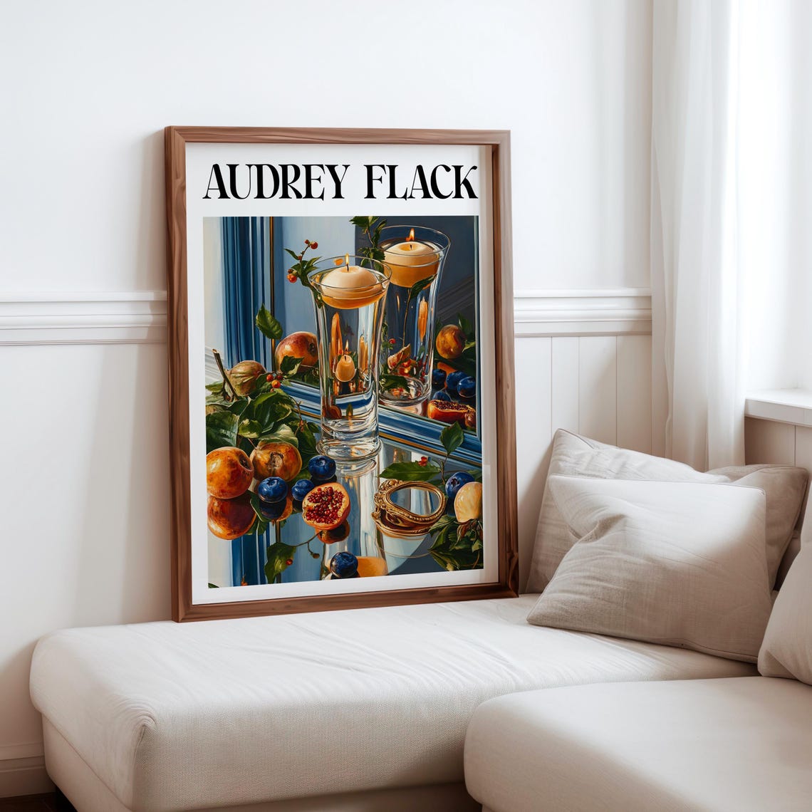 Audrey Flack Floating Candles Fruit Bracelets Still Life Poster