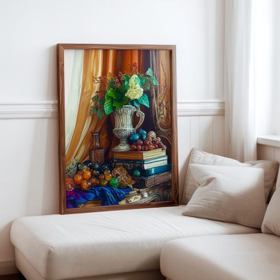 Audrey Flack Inspired Art Photorealism Poster Elegant Wall Art Surrealism Inspired Poster Unique Gift Idea Geometric Abstraction
