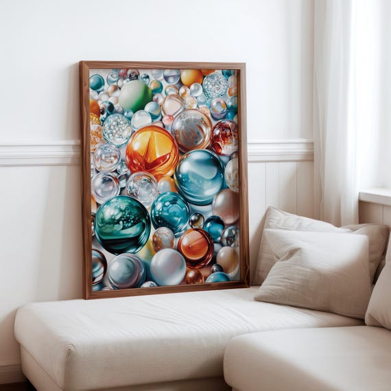 Charles Bell Inspired Photorealism Poster Vintage Gumball Print Colourful Retro Sweetshop Hyper Realistic Candy Machine 1980s