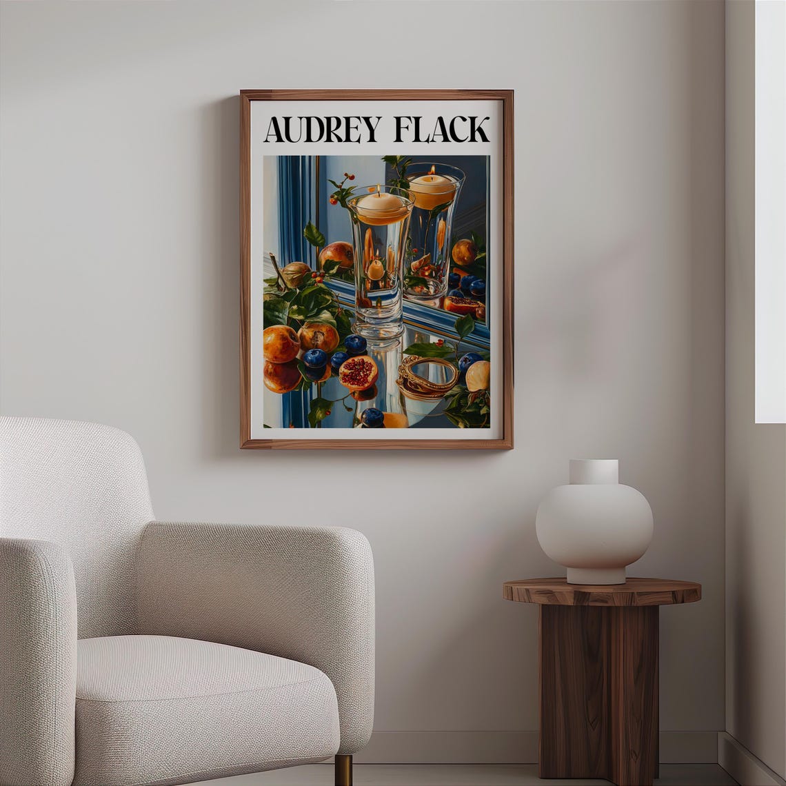 Audrey Flack Floating Candles Fruit Bracelets Still Life Poster - Image 2