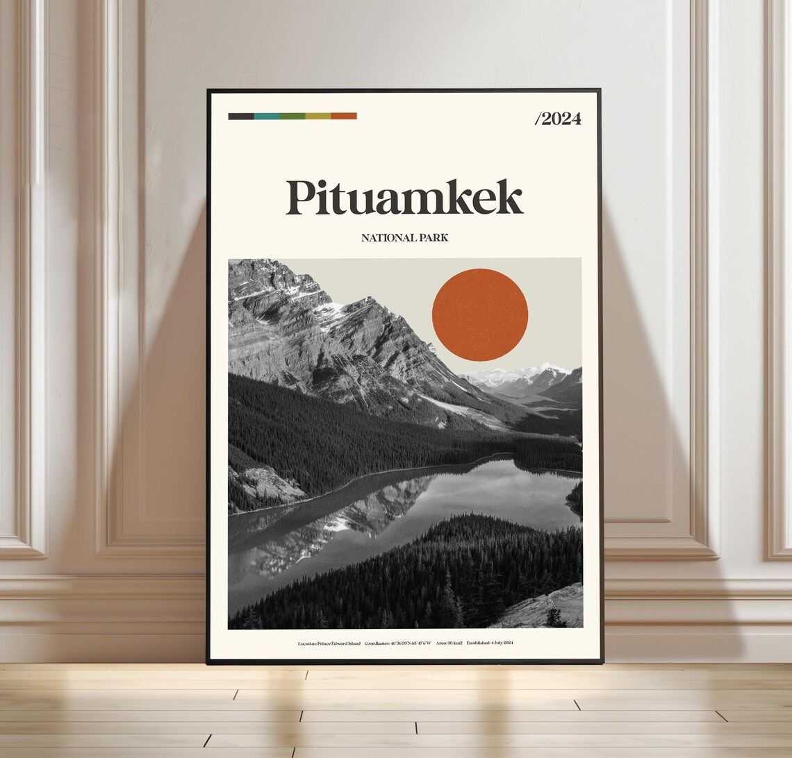 Pituamkek National Park Prince Edward Island Canada Travel Poster