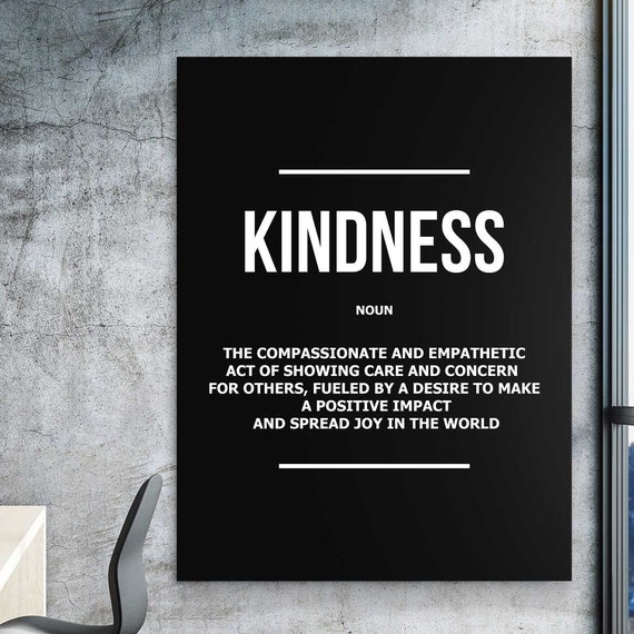 Kindness Wall Sign Empathy Quote Art Print