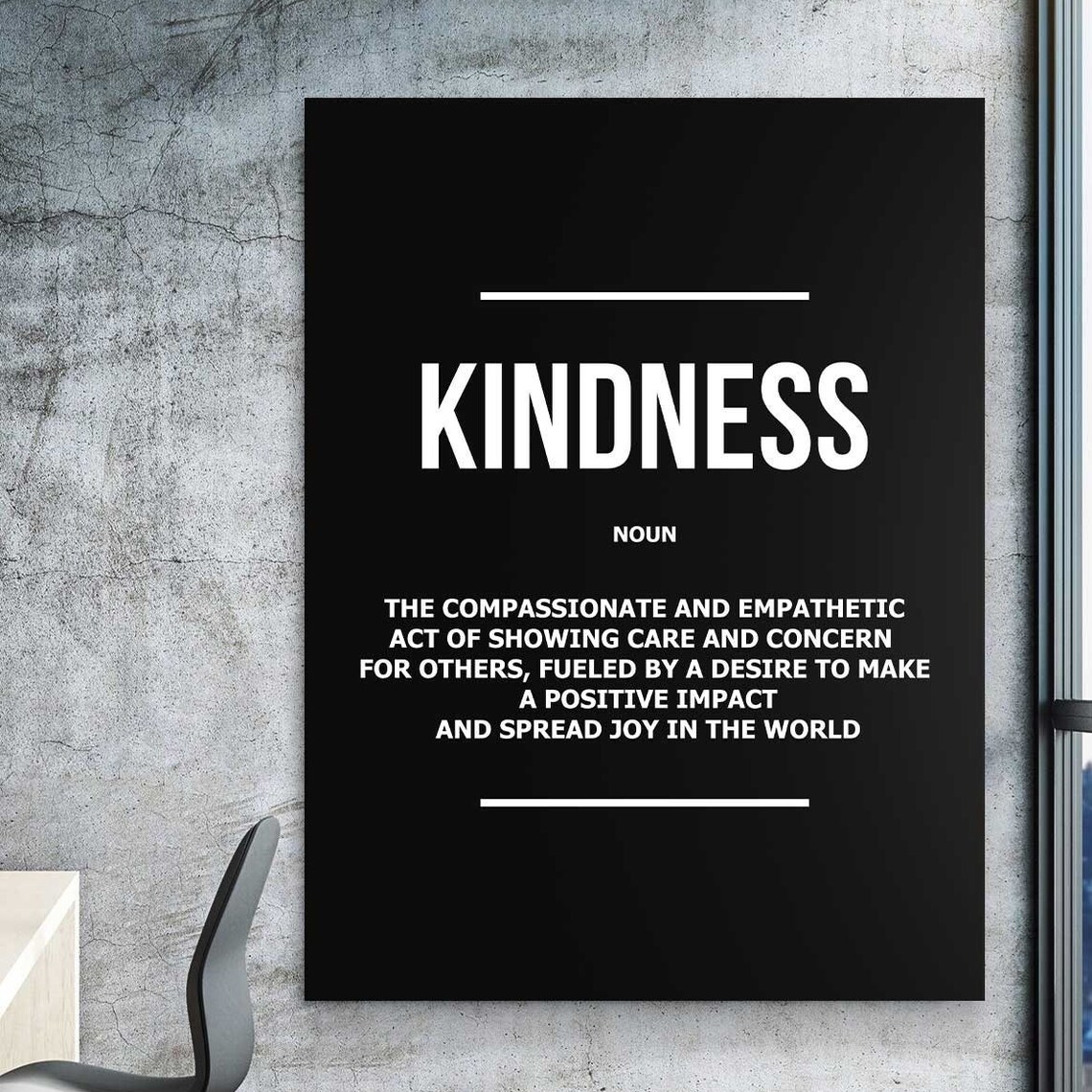 Kindness Wall Sign Empathy Quote Art Print