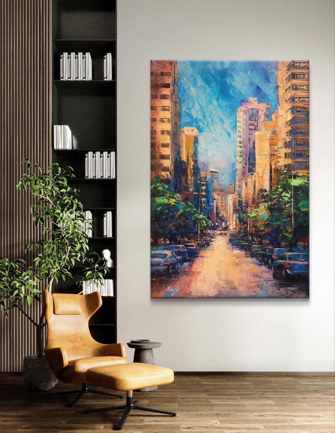 Beirut City Street Lebanese Urban Skyline Daytime Warm Poster - Image 5