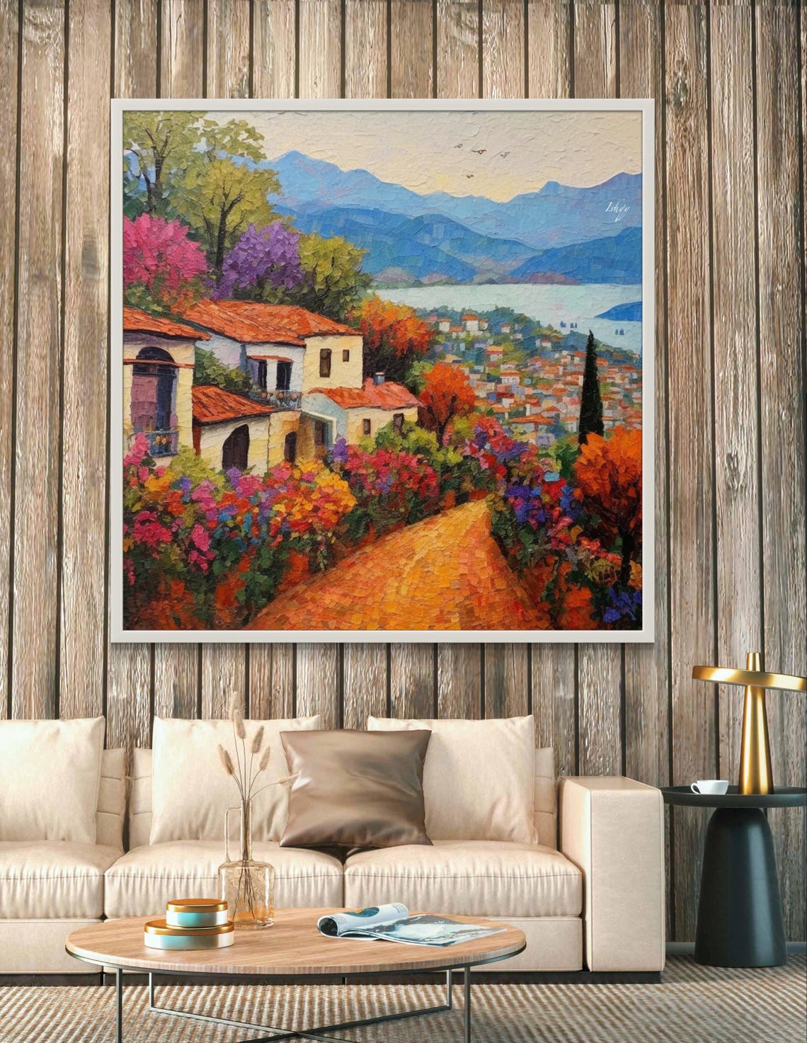 Valle de Bravo Lakeside Town Blue Mountain View Mexico Poster - Image 4