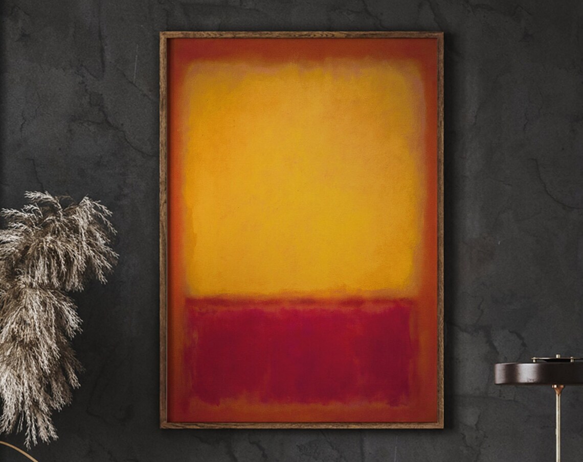 Mark Rothko Red and Orange Abstract Art Print