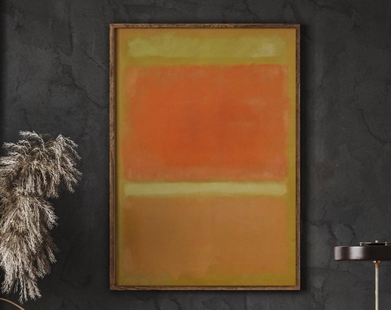 Mark Rothko Poster A Exhibition Print As Housewarming Gift Or Livingroom Decor Modern Art Expressionism Painting