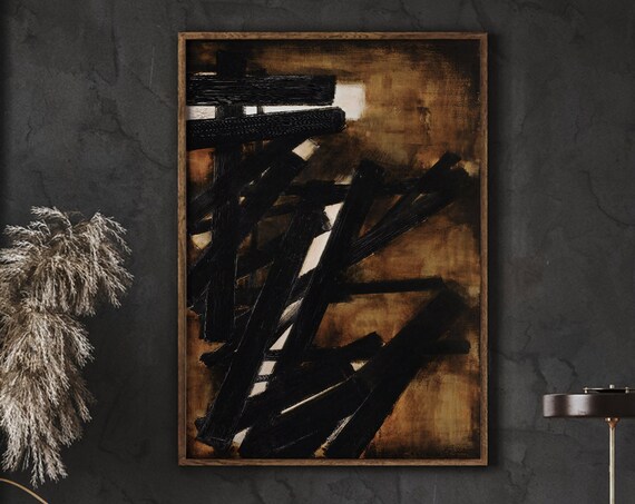 Soulages Neutral Colors Abstract Poster Gallery Wall Prints